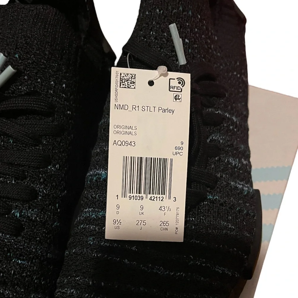 Men’s 9 1/2 NMD_R1 STLT Parley PK - Picture 14 of 16